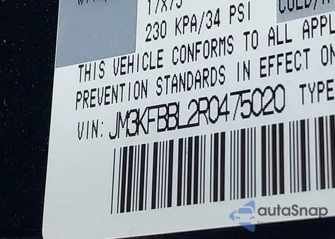 2024 Mazda Cx-5 2.5 S Select из США, поврежденный, VIN JM3KFBBL2R0475020